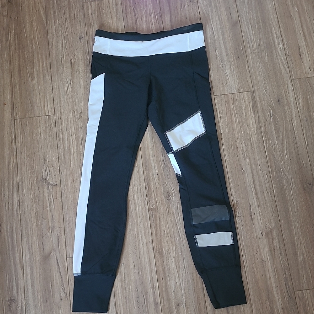 lululemon athletica Black and White Leggings